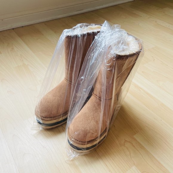 AZALEA WANG - Show Me It All Beige Boots - Size 7 - Picture 5 of 9